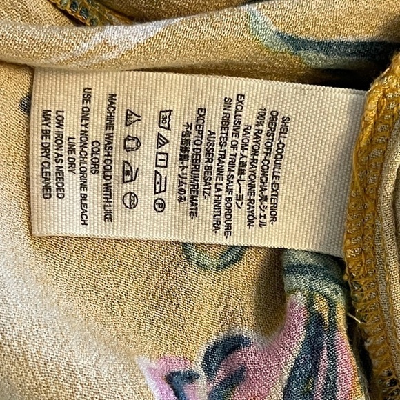 Free People Bella Printed Gold Tunic S - Picture 8 of 8